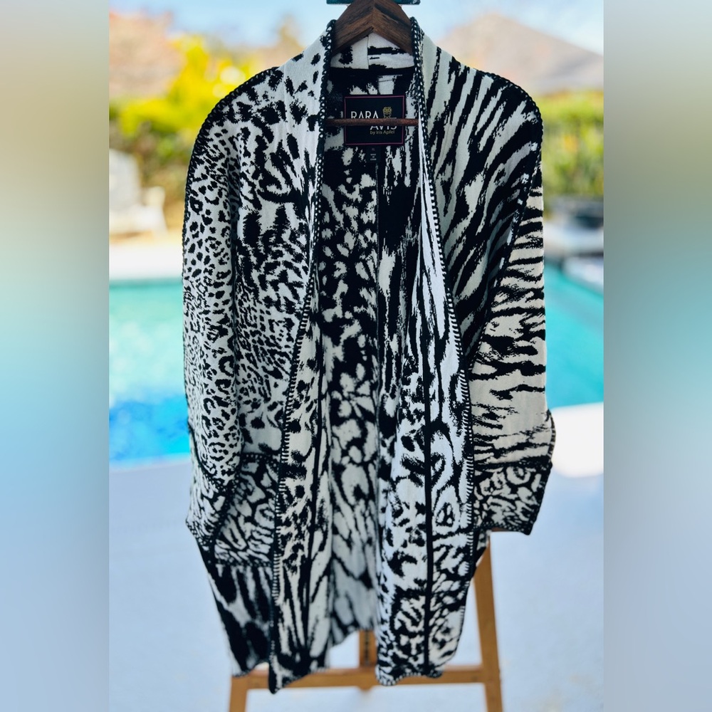 RARA AVIS by Iris Apfel XL Mixed Animal Print Statement Cardigan | $198 Retail - Picture 10 of 14
